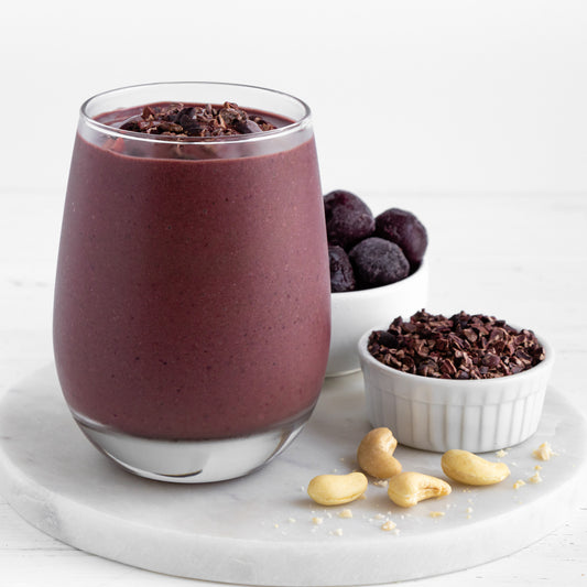 Chocolate Covered Cherry Smoothie Recipe Card