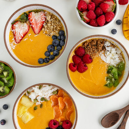 Orange smoothie bowl